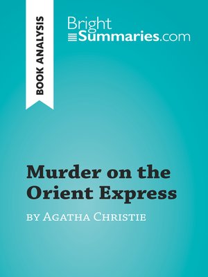 cover image of Murder on the Orient Express by Agatha Christie (Book Analysis)